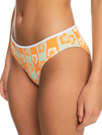1 Wavy Babe - Hipster Bikini Bottoms for Women Green ERJX404640 Roxy