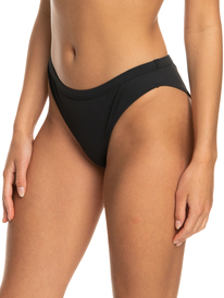 5 Roxy Pro The Snap Turn Cheeky Bikini Bottoms Black ERJX404645 Roxy