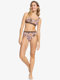 2 Throw Back - Bikiniunterteil mit hohem Bund für Frauen Braun ERJX404666 Roxy