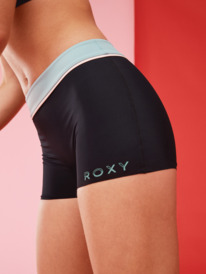 4 Roxy Active Shorty Bikini Bottoms Black ERJX404667 Roxy