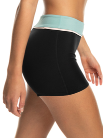 8 Roxy Active Shorty Bikini Bottoms Black ERJX404667 Roxy