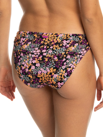 roxy, Printed Beach Classics - Bottom del bikini Hipster da Donna, ANTHRACITE FLORAL DAZE (kvj8) PT BEACH CLASSICS STRAP HIPSTE ERJX404677