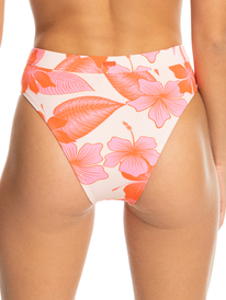 roxy, Womens Printed Beach Classics Mid Waist Bikini Bottoms, PALE DOGWOOD LHIBISCUS (nds8) PT BEACH CLASSICS MOD HL MIDW ERJX404678