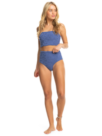 3 Womens Sun Click High Waist Bikini Bottoms Blue ERJX404684 Roxy