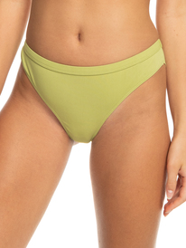 6 Womens Roxy Pro The Snap Turn Cheeky Bikini Bottoms Green ERJX404728 Roxy