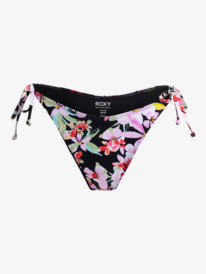 9 Womens Printed Beach Classics Cheeky Bikini Bottoms Black ERJX404742 Roxy
