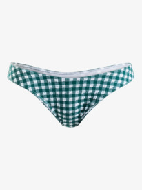4 Womens The Plaid Pulse Cheeky Bikini Bottoms Purple ERJX404764 Roxy
