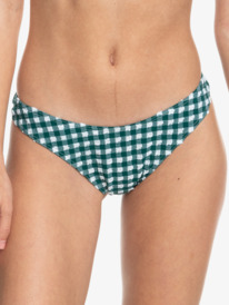 0 Womens The Plaid Pulse Cheeky Bikini Bottoms Purple ERJX404764 Roxy
