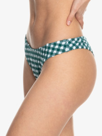 1 Womens The Plaid Pulse Cheeky Bikini Bottoms Purple ERJX404764 Roxy