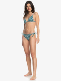 2 Womens The Plaid Pulse Tie Side Bikini Bottoms Purple ERJX404765 Roxy