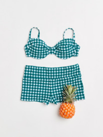 The Plaid Pulse - Shorty Bikini Bottoms for Women  ERJX404767