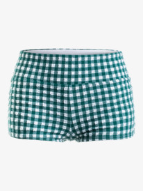 5 Womens The Plaid Pulse Shorty Bikini Bottoms Purple ERJX404767 Roxy