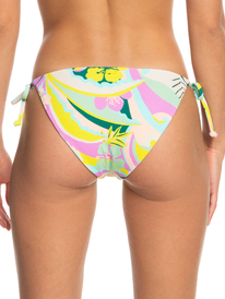 11 Womens Rave Wave Tie Side Bikini Bottoms Green ERJX404769 Roxy