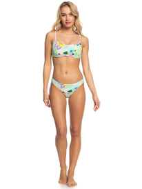 2 Womens Rave Wave Moderate Bikini Bottoms Green ERJX404771 Roxy
