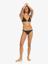 5 Womens Rib ROXY Love The Goofy Low Waist Bikini Bottoms Black ERJX404794 Roxy
