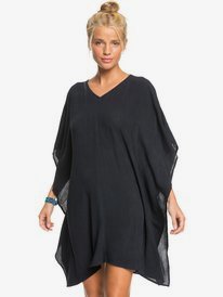 roxy, Womens Moon Blessing Poncho Beach Coverup, ANTHRACITE (kvj0) Moon Blessing - Poncho Beach Coverup for Women ERJX603254