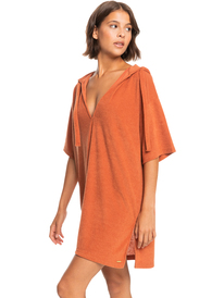 4 Womens Easy Love Beach Poncho Brown ERJX603319 Roxy