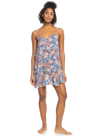3 Beachy Vibes Printed Beach Cover-Up Dress  ERJX603325 Roxy