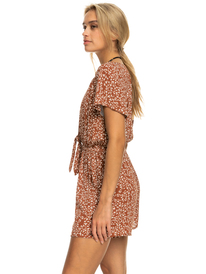 1 Cabana Blossom Beach Cover-Up Romper Brown ERJX603330 Roxy