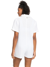 4 Loved By You Beach Cover-Up Romper White ERJX603332 Roxy