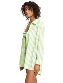 10 Womens Blue Riptide Beach Cover-Up Dress Green ERJX603364 Roxy