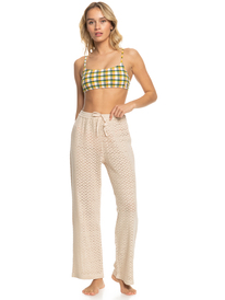 8 Womens Mood Moving Beach Trousers Beige ERJX603367 Roxy
