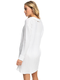 4 Womens Sun And Limonade Beach Shirt Dress White ERJX603370 Roxy