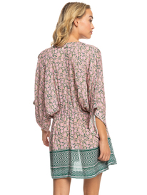4 Womens Feel Like Sunshine Beach Kimono Pink ERJX603372 Roxy