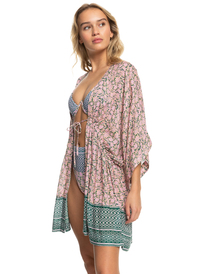 1 Womens Feel Like Sunshine Beach Kimono Pink ERJX603372 Roxy