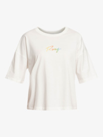 8 Easy And Basic - T-shirt met korte mouw voor Dames White ERJZT05325 Roxy