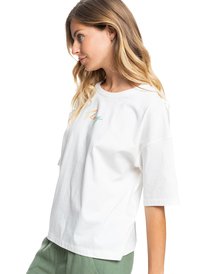 4 Easy And Basic - T-shirt met korte mouw voor Dames White ERJZT05325 Roxy