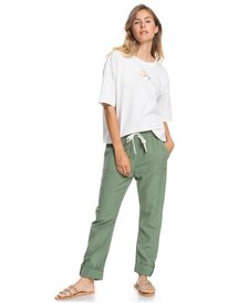 6 Easy And Basic - T-shirt met korte mouw voor Dames White ERJZT05325 Roxy