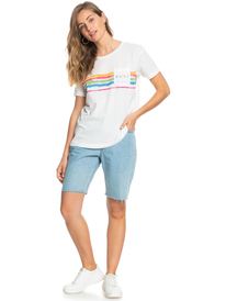 3 Palm trees And Coconuts - T-shirt manches courtes pour Femme Blanc ERJZT05329 Roxy