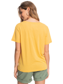 4 Palm trees And Coconuts - T-shirt manches courtes pour Femme Jaune ERJZT05329 Roxy