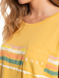 2 Palm trees And Coconuts - T-shirt manches courtes pour Femme Jaune ERJZT05329 Roxy