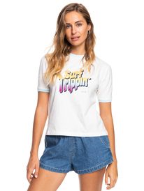 2 Biarritz Vibes 2022 - T-shirt manches courtes pour Femme Blanc ERJZT05334 Roxy