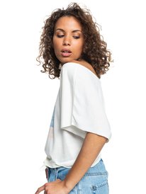 1 Born To Be Roxy - T-shirt manches courtes pour Femme Blanc ERJZT05349 Roxy