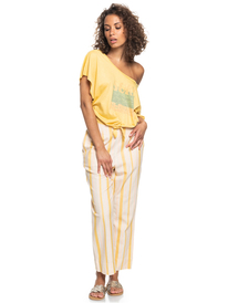 3 Born To Be Roxy - T-shirt met korte mouw voor Dames Yellow ERJZT05349 Roxy