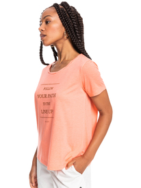 1 Chasing The Swell 2022 - T-shirt met korte mouw voor Dames Pink ERJZT05363 Roxy