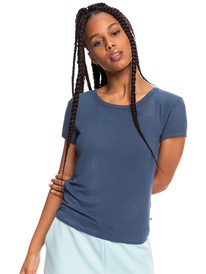 2 Womens Frozen Night Short Sleeve T-Shirt Blue ERJZT05366 Roxy