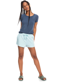 5 Womens Frozen Night Short Sleeve T-Shirt Blue ERJZT05366 Roxy