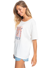 1 World Ocean Day Screen Tee White ERJZT05383 Roxy