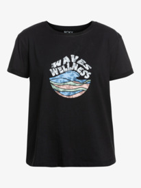 7 Health Day Screen Tee Black ERJZT05386 Roxy