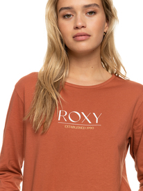 2 Magic White 2022 - Biologisch T-shirt met lange mouw voor Dames Brown ERJZT05408 Roxy