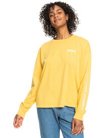 0 Beautiful Life - Longsleeve für Frauen Gelb ERJZT05417 Roxy
