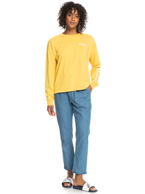 3 Beautiful Life - Longsleeve für Frauen Gelb ERJZT05417 Roxy