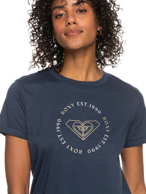 2 Noon Ocean - Organic T-Shirt for Women Blue ERJZT05425 Roxy