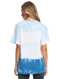 4 Womens Cold Lines Boyfriend T-Shirt Blue ERJZT05439 Roxy