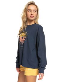 1 Love Sunset - T-shirt coupe boyfriend oversize pour Femme Bleu ERJZT05458 Roxy