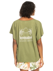 roxy, Twilight - T-Shirt for Women, LODEN GREEN (gng0) Twilight - T-Shirt for Women ERJZT05460